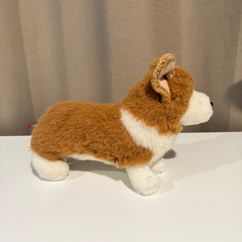 Douglas Cuddle‎ Toy Corgi Dog Plush Stuffed Animal Ginger White Standing 12 Inch